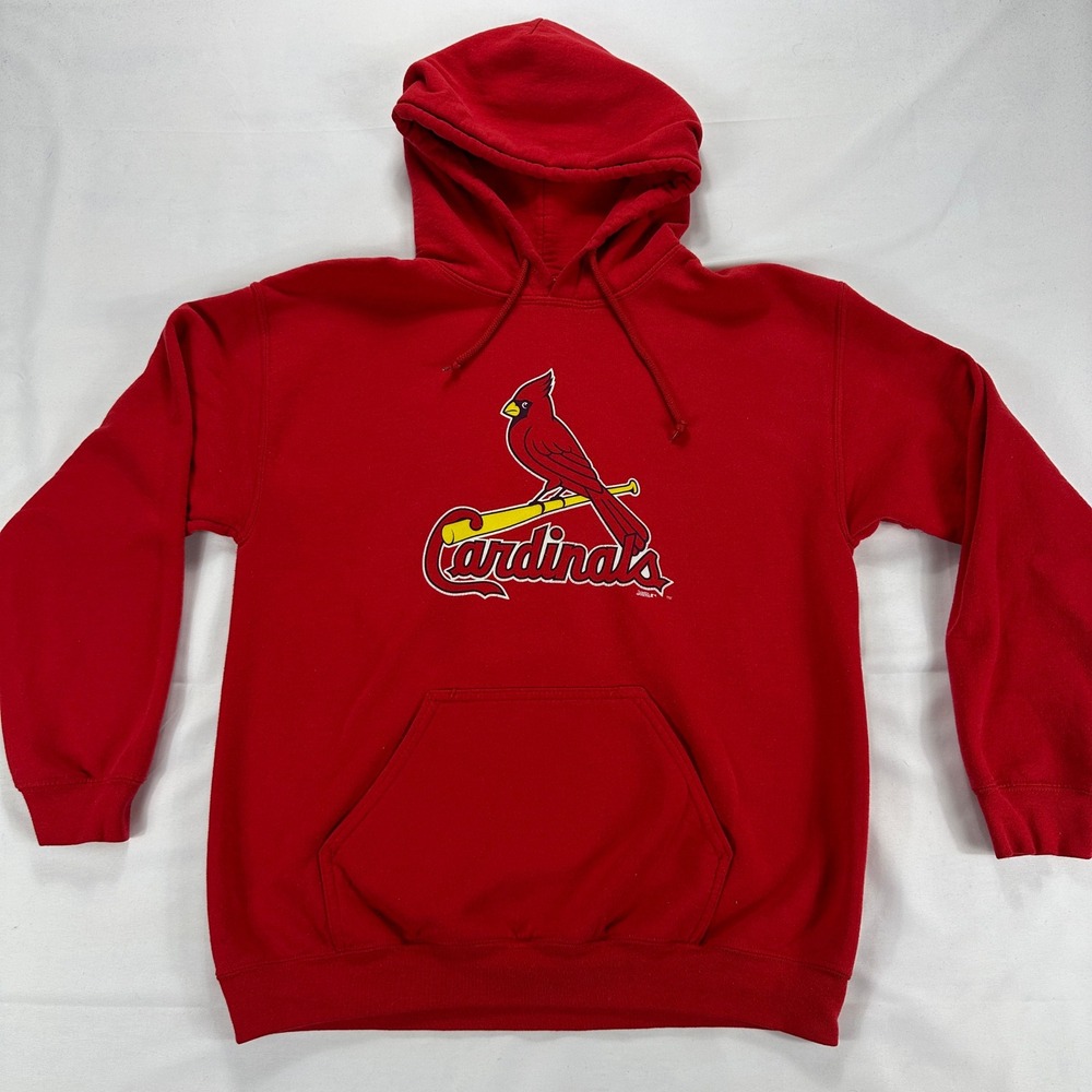 St Louis Cardinals Stitches Red Pullover Hoodie Sweatshirt Mens M Baseball